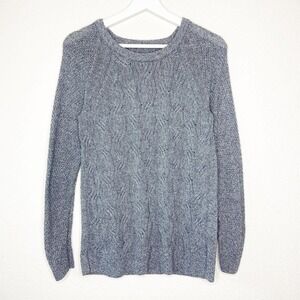 Sonoma Gray Cable Knit Sweater Sz S